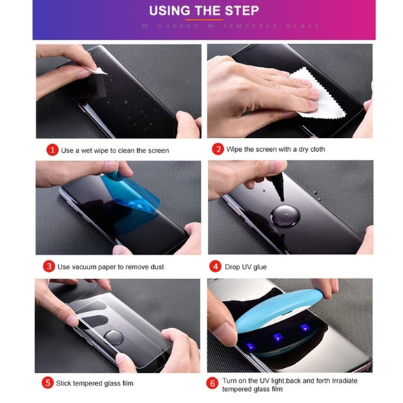 UV Liquid Curved Full Glue Screen Protector For OPPO Reno10 Pro 5G