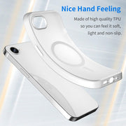 For iPhone 16e MagSafe Frosted Translucent TPU + PC Full Coverage Phone Case(White)