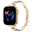 For Apple Watch Series 7 41mm Leopard Rhinestones Metal Chain Watch Band(Gold) - free shipping - PMC TechLife - Order now!