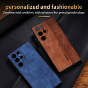 For Samsung Galaxy S24 Ultra 5G AZNS 3D Embossed Skin Feel Phone Case(Black)