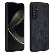 For Samsung Galaxy S24+ 5G AZNS 3D Embossed Skin Feel Phone Case(Black)