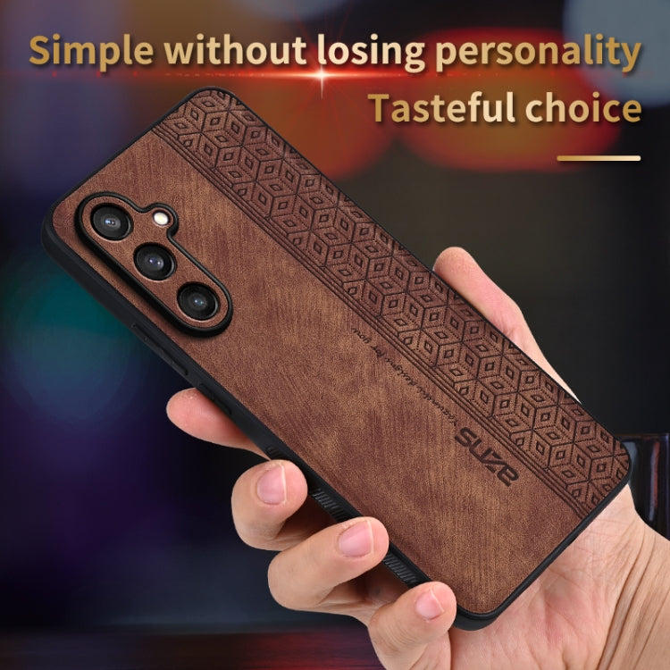 For Samsung Galaxy S24+ 5G AZNS 3D Embossed Skin Feel Phone Case(Sapphire Blue)