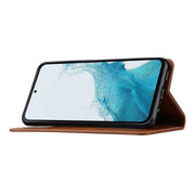 For Samsung Galaxy S25 5G Knead Skin Texture Flip Leather Phone Case(Brown)