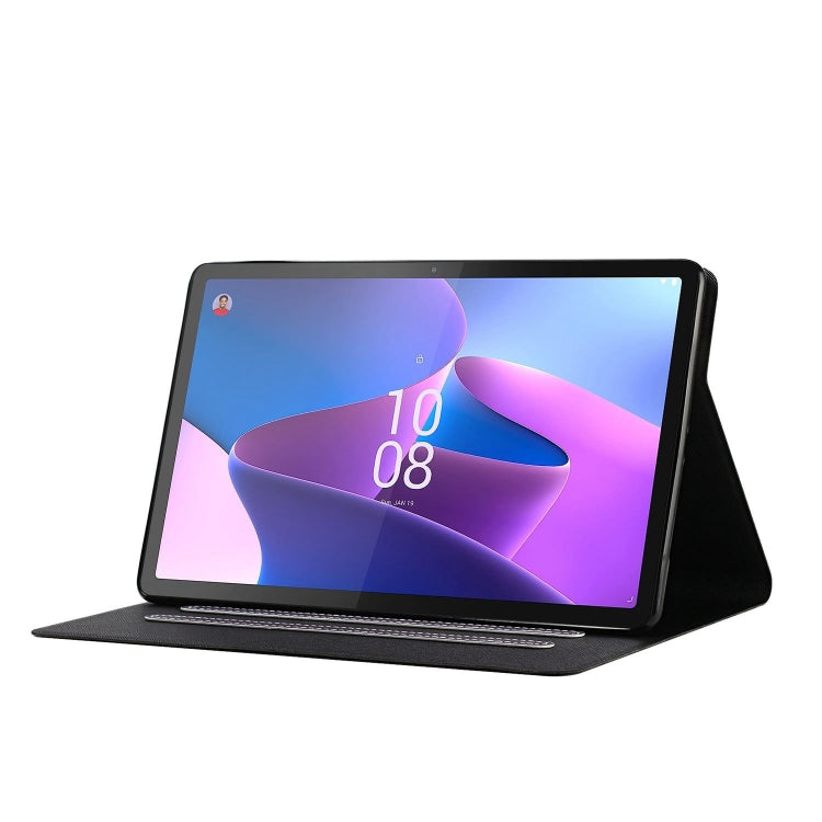 For Lenovo Tab P12 2023 / TB370FU Pure Color Smart Leather Tablet Case(Purple)