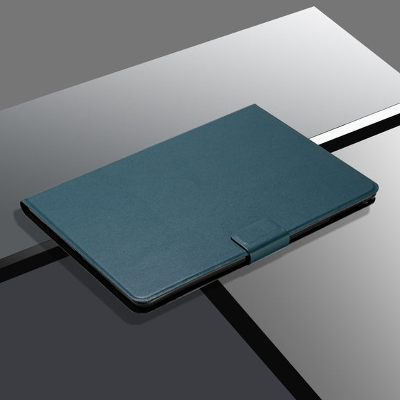 For Lenovo Tab P12 2023 / TB370FU Pure Color Smart Leather Tablet Case(Deep Green)