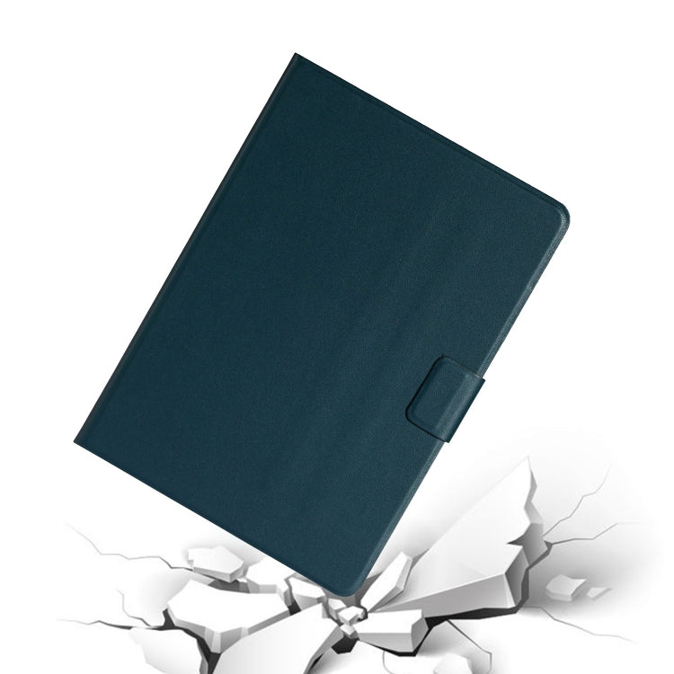 For Lenovo Tab M11/ Xiaoxin Pad 11 2024 Pure Color Smart Leather Tablet Case(Deep Green)