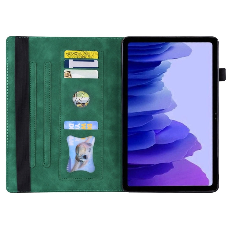 For Honor Pad 9 Splicing Shockproof Leather Tablet Case(Green)