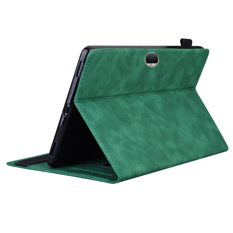 For Honor Pad 9 Splicing Shockproof Leather Tablet Case(Green)