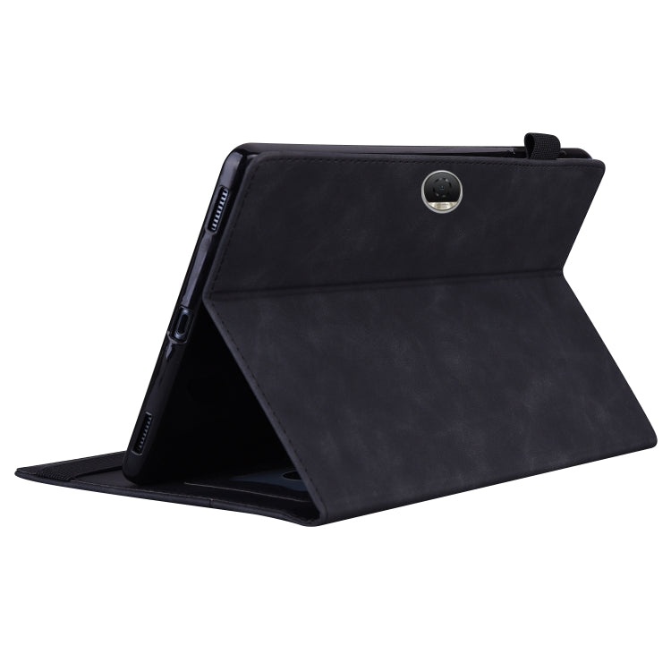 For Honor Pad 9 Splicing Shockproof Leather Tablet Case(Black)