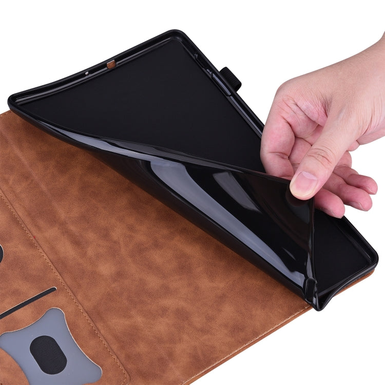 For Honor Pad 9 Splicing Shockproof Leather Tablet Case(Brown)