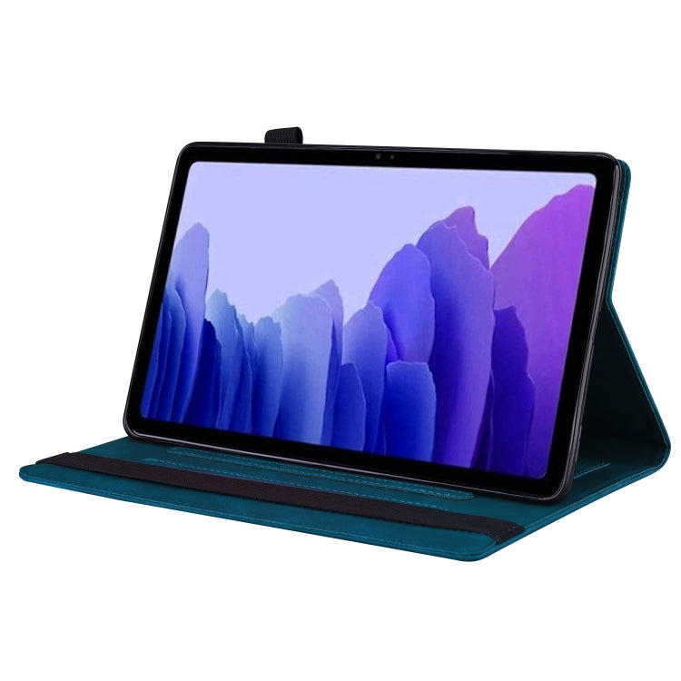 For Honor Pad 9 Splicing Shockproof Leather Tablet Case(Blue)