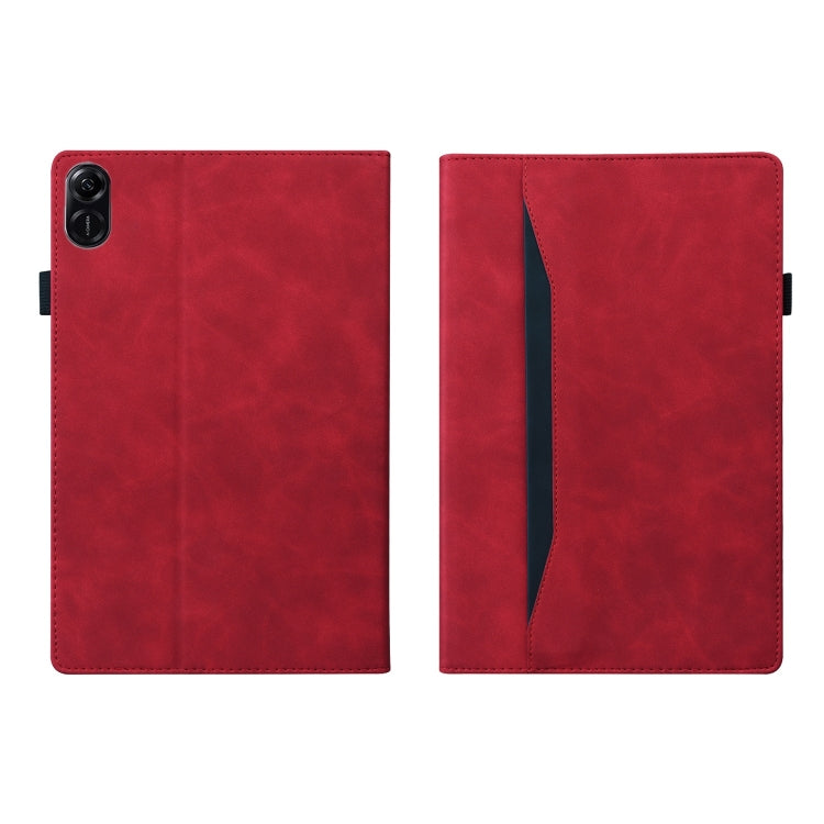 For Honor Pad X8a Splicing Shockproof Leather Tablet Case(Red)