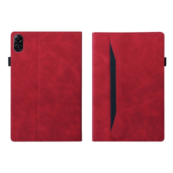For Honor Pad X8a Splicing Shockproof Leather Tablet Case(Red)
