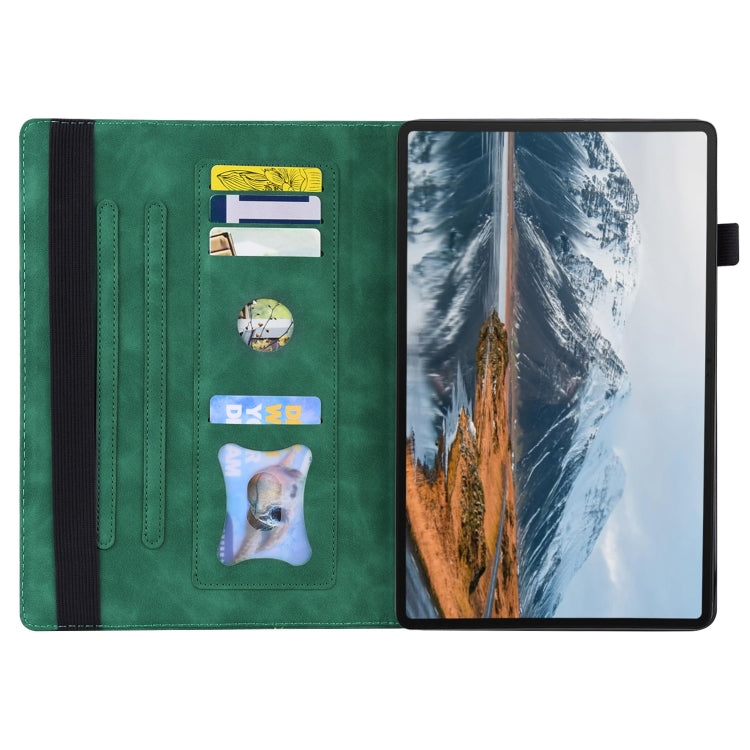 For Honor Pad X8a Splicing Shockproof Leather Tablet Case(Green)