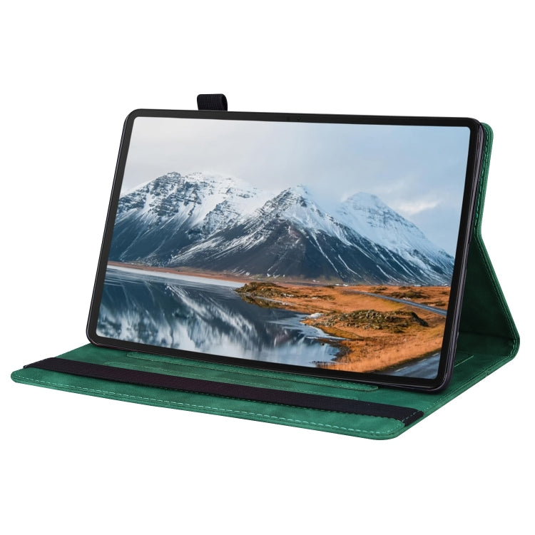 For Honor Pad X8a Splicing Shockproof Leather Tablet Case(Green)