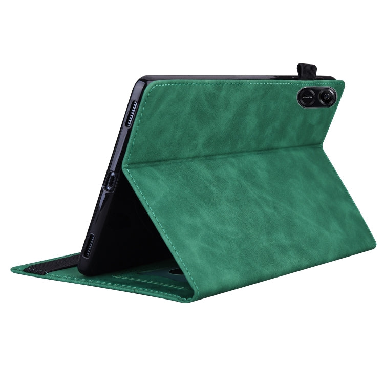 For Honor Pad X8a Splicing Shockproof Leather Tablet Case(Green)