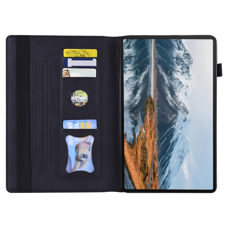 For Honor Pad X8a Splicing Shockproof Leather Tablet Case(Black)
