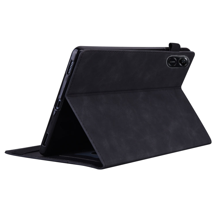 For Honor Pad X8a Splicing Shockproof Leather Tablet Case(Black)