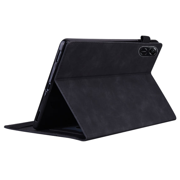 For Honor Pad X8a Splicing Shockproof Leather Tablet Case(Black)