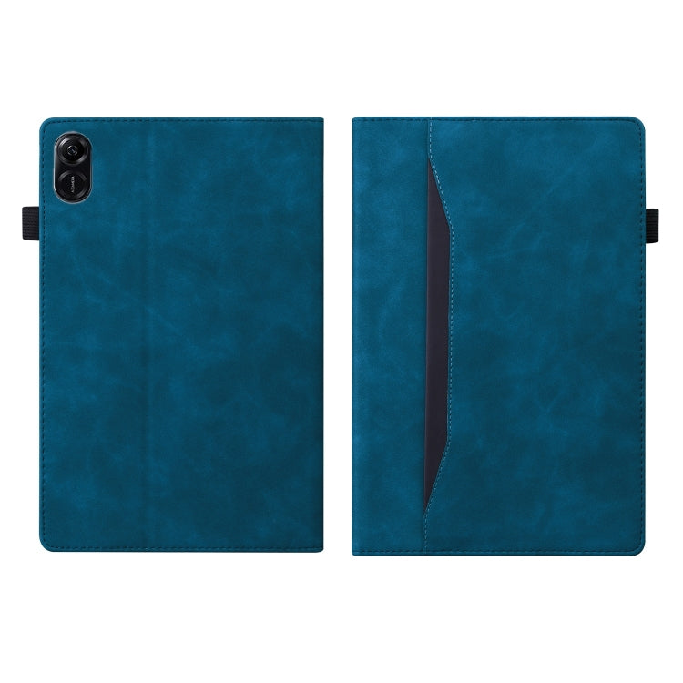 For Honor Pad X8a Splicing Shockproof Leather Tablet Case(Blue)