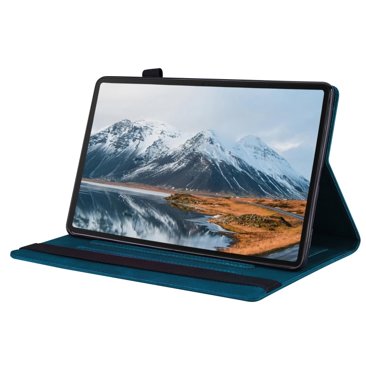 For Honor Pad X8a Splicing Shockproof Leather Tablet Case(Blue)