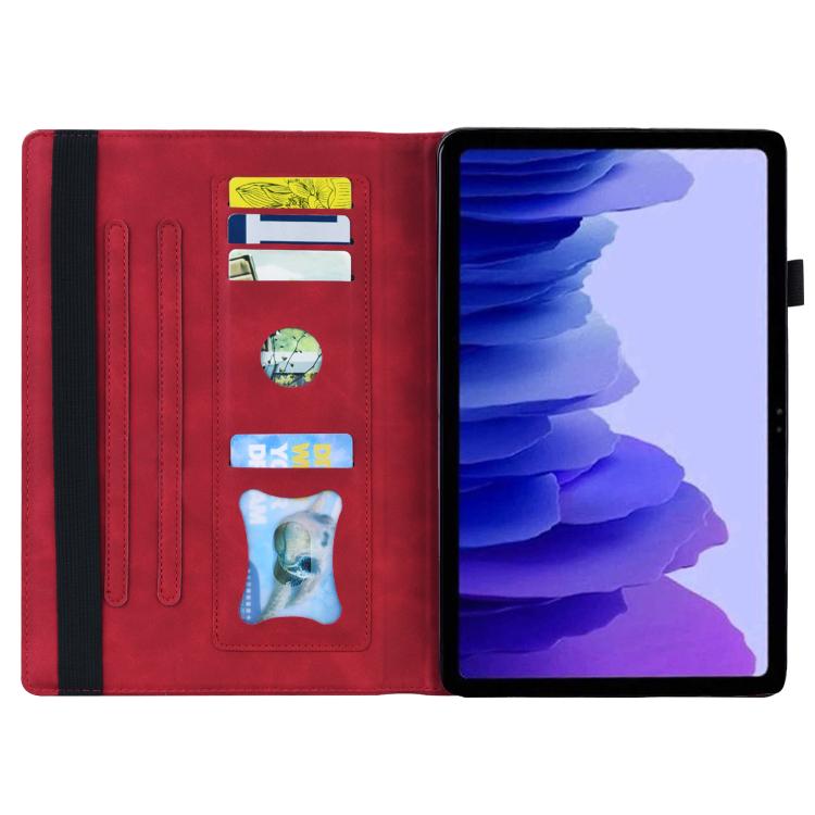 For Honor Pad V9 Splicing Shockproof Leather Tablet Case(Red)