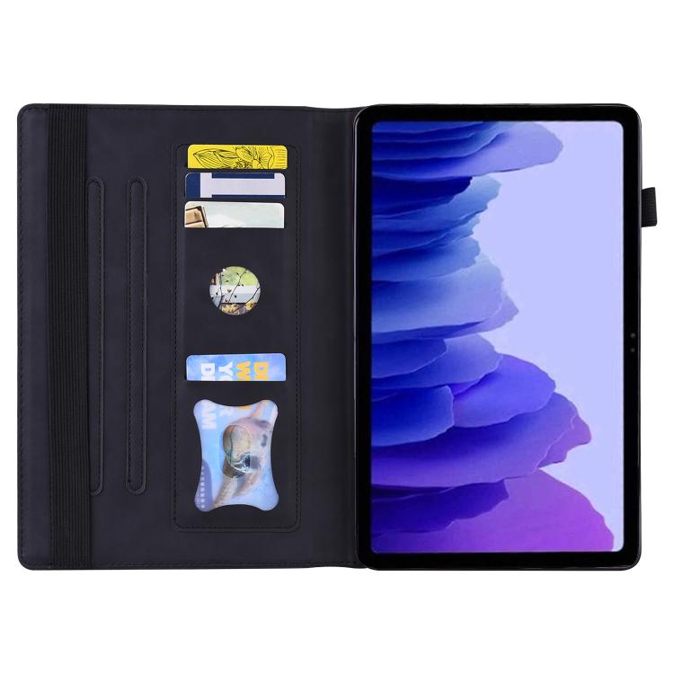 For Honor Pad V9 Splicing Shockproof Leather Tablet Case(Black)