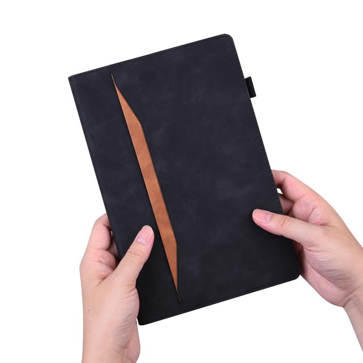 For Honor Pad V9 Splicing Shockproof Leather Tablet Case(Black)