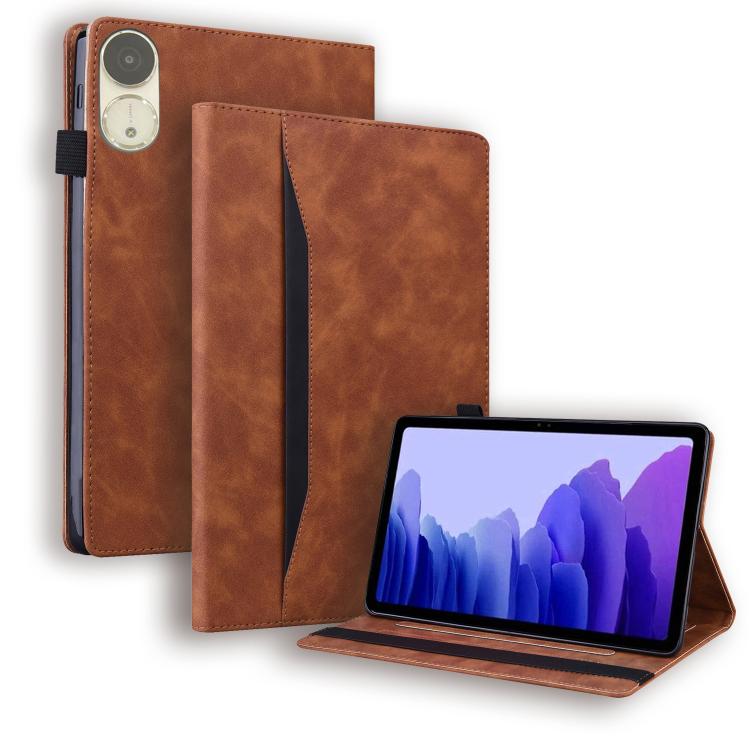 For Honor Pad V9 Splicing Shockproof Leather Tablet Case(Brown)