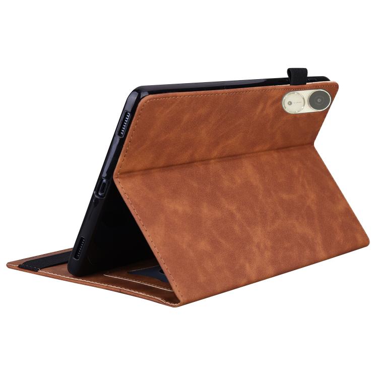 For Honor Pad V9 Splicing Shockproof Leather Tablet Case(Brown)