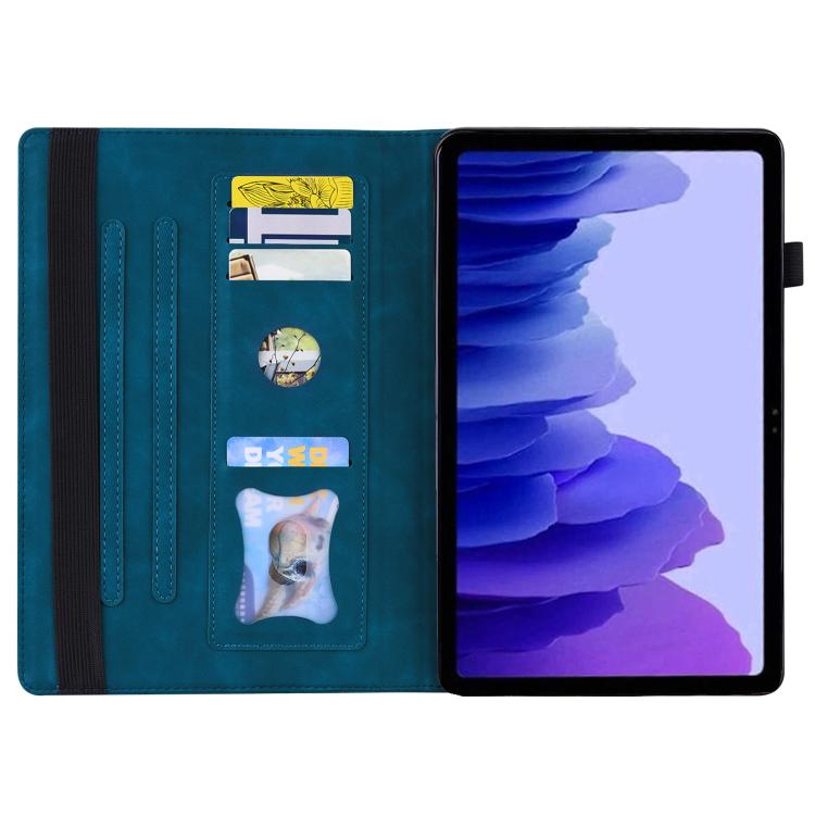 For Honor Pad V9 Splicing Shockproof Leather Tablet Case(Blue)