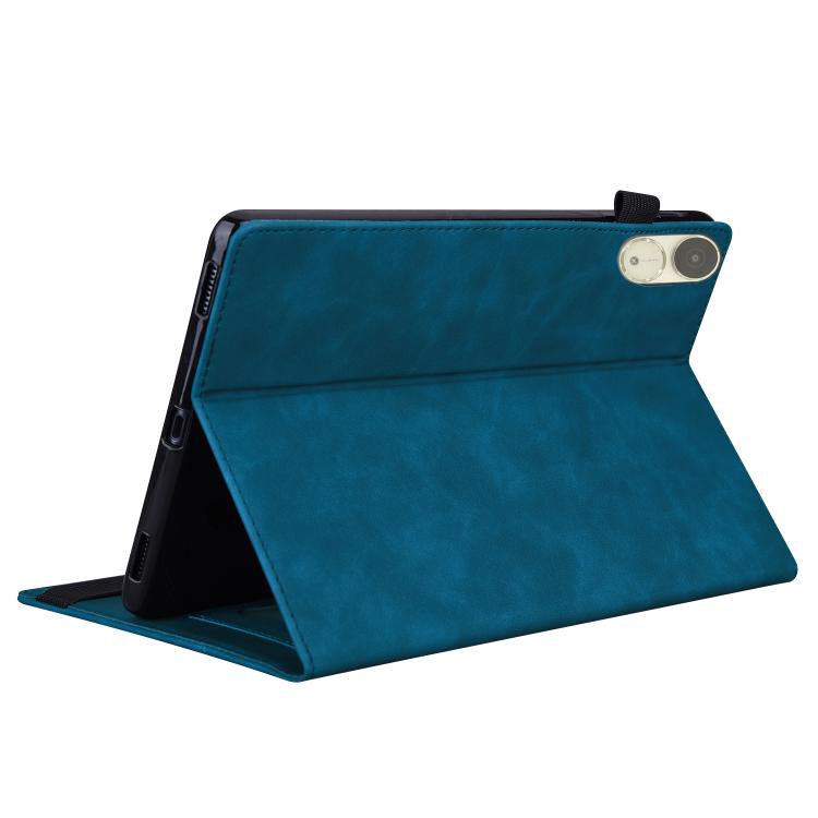 For Honor Pad V9 Splicing Shockproof Leather Tablet Case(Blue)