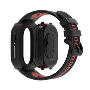 For Honor Watch 4 Two Color Integrated TPU Watch Band(Black Green)