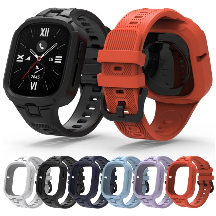 For Honor Watch 4 Solid Color Integrated TPU Watch Band(Orange)