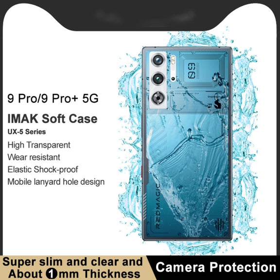 For ZTE nubia Red Magic 9 Pro 5G/9 Pro+ 5G imak UX-5 Series Transparent Shockproof TPU Protective Case(Transparent)