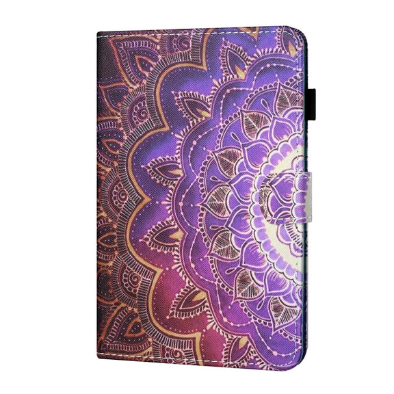 For Lenovo Tab P12 2023 / TB370FU Coloured Drawing Stitching Smart Leather Tablet Case(Mandala Flower)