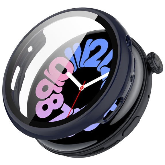 For vivo Watch 3 PC + Tempered Glass Film Integrated Watch Case(Ink Blue)