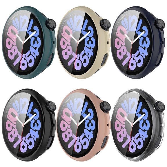 For vivo Watch 3 PC + Tempered Glass Film Integrated Watch Case(Ink Blue)