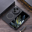 For OnePlus Open PU MagSafe Magnetic Phone Case(Black) - OnePlus Cases by PMC TechLife | Online Shopping South Africa | PMC TechLife | Buy Now Pay Later Mobicred