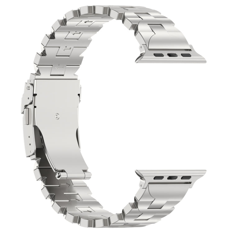 For Apple Watch SE 2022 40mm Butterfly Type Titanium Steel Watch Band(Silver)