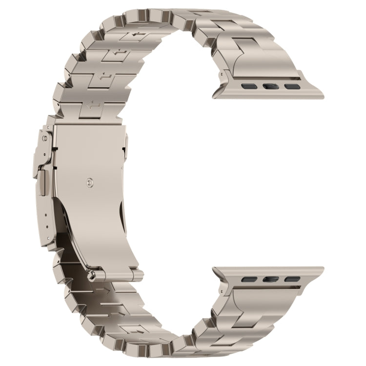 For Apple Watch SE 40mm Butterfly Type Titanium Steel Watch Band(Titanium)