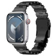 For Apple Watch SE 44mm Butterfly Type Titanium Steel Watch Band(Black) - Watch Bands by PMC TechLife | Online Shopping South Africa | PMC TechLife