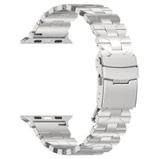 For Apple Watch SE 44mm Butterfly Type Titanium Steel Watch Band(Silver)