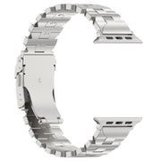 For Apple Watch Series 2 42mm Butterfly Type Titanium Steel Watch Band(Silver)