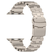 For Apple Watch Series 2 38mm Butterfly Type Titanium Steel Watch Band(Titanium)