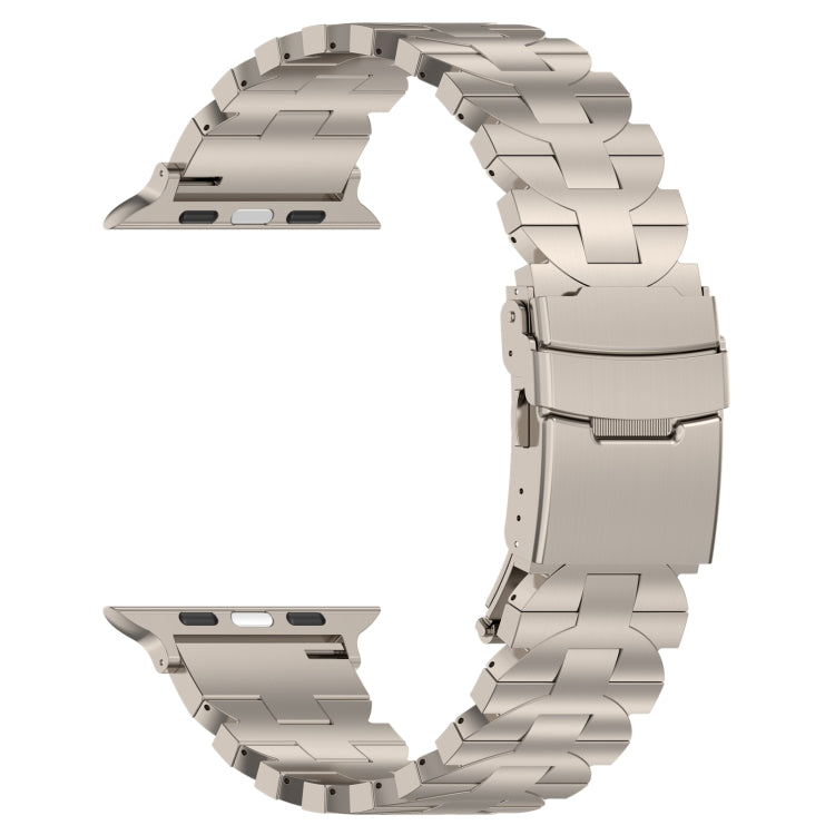 For Apple Watch Series 2 38mm Butterfly Type Titanium Steel Watch Band(Titanium)