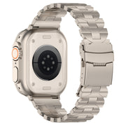For Apple Watch Series 2 38mm Butterfly Type Titanium Steel Watch Band(Titanium)