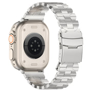 For Apple Watch 42mm Butterfly Type Titanium Steel Watch Band(Silver)