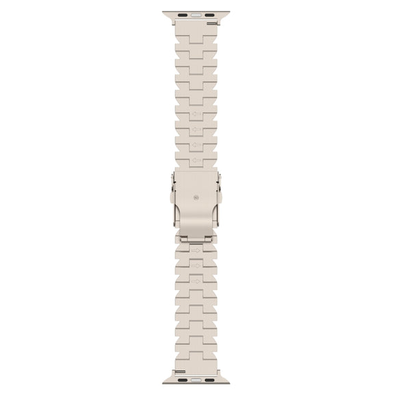 For Apple Watch SE 44mm Butterfly Type Titanium Steel Watch Band(Silver)