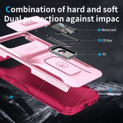 For Google Pixel 9 Pro XL Sliding Camshield Holder Phone Case(Pink + Rose Red)